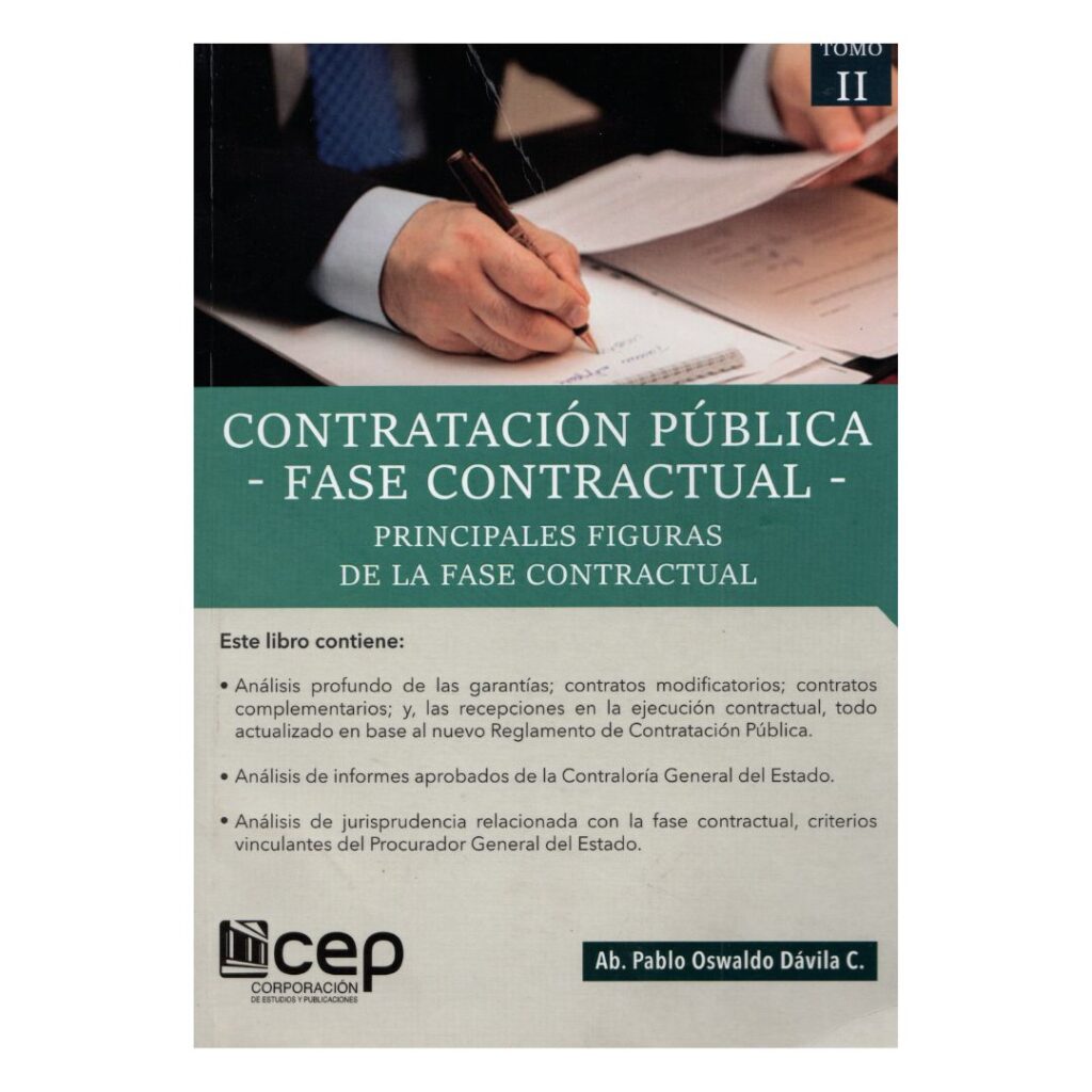 Contratación pública - fase contractual - principal figuras de la fase contractual