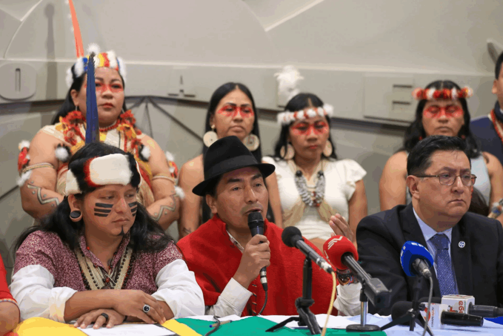 CONAIE rechaza proyecto de ley de Noboa por considerar que vulnera derechos fundamentales