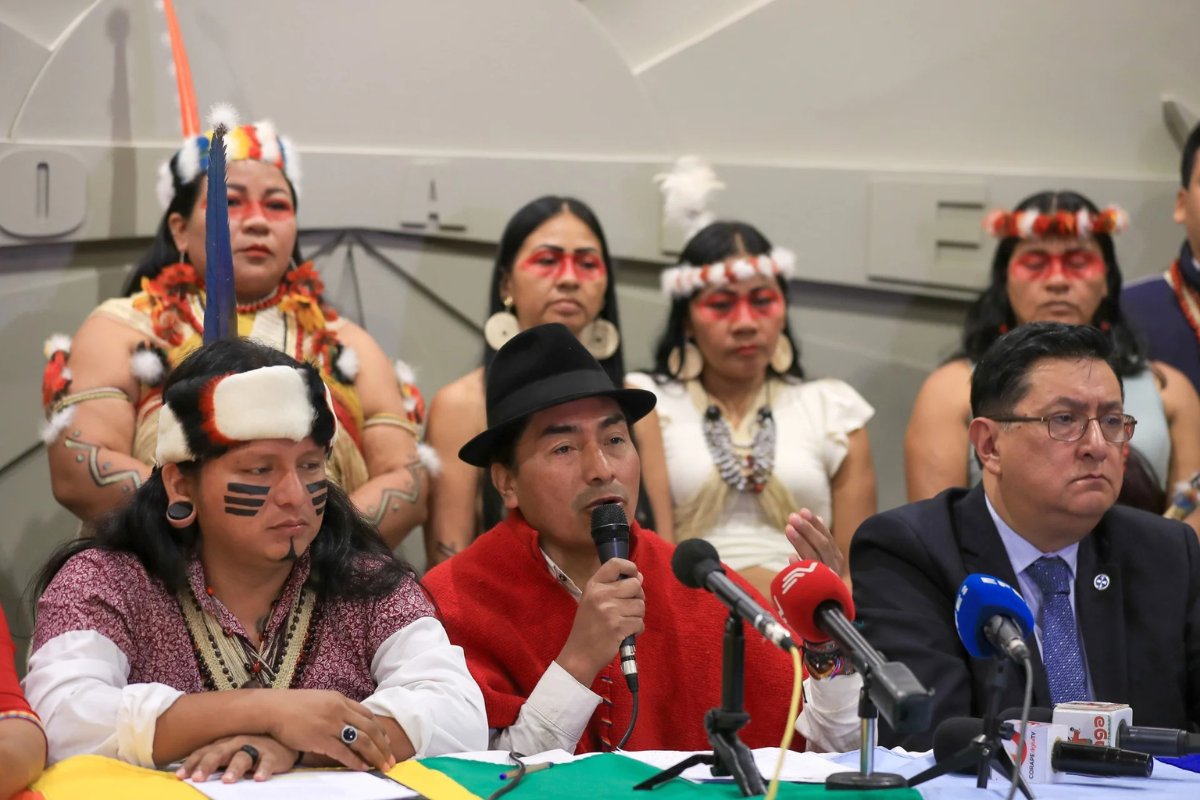 CONAIE rechaza proyecto de ley de Noboa por considerar que vulnera derechos fundamentales